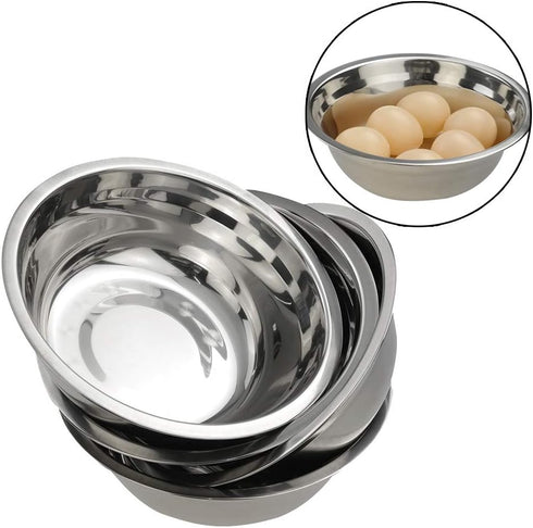 Stainless Steel Mixing Bowl Set, Set of 4