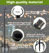 Eazielife 10 (1 Pack) Outdoor String Light Pole, FT Heavy Duty Hanging Light Stand Pole for Outside Garden Lawn, Patio