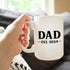 Dad Est 2024 - Large 15oz White Ceramic Mug - New Father Coffee Gift for First Time Parents