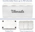 AuldHome Large White Enamelware Utensil Holder, Farmhouse Cooking Caddy for Spoons, Forks, Knives Storage on Countertop