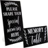 Juvale Celebration of Life Decorations – Memory Signs for Funeral, Memorial Service, Graduation, Wedding, and Birthday