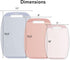 Neoflam Microban Protection Cutting Board 3 Piece Set, Stain & Odor/BPA Free, Reversible Board, Non-Slip Handle