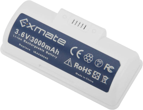 Exmate 3.6V 3000mAh Li-ion Replacement Battery - Compatible with iRobot Braava Jet 240 Floor Mopping Robots