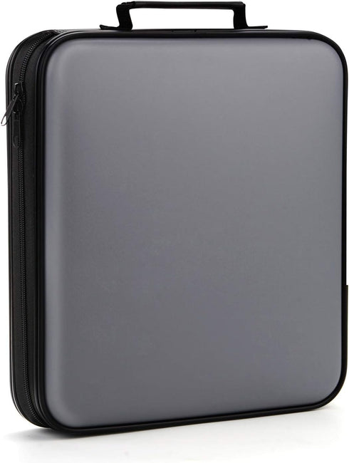 DVD Storage CD Case Holder: 160 Capacity CD Sleeves Black Disc Cases Binder for Car, Large DVD Wallet for Movies