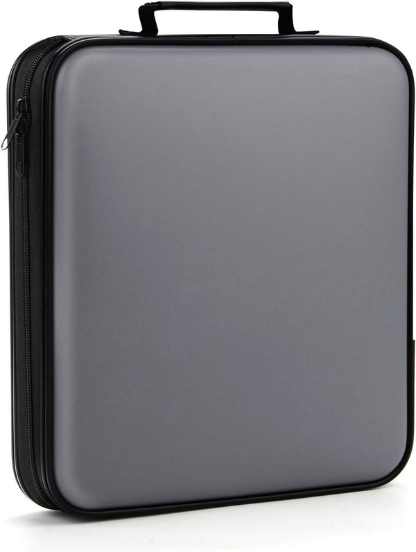 DVD Storage CD Case Holder: 160 Capacity CD Sleeves Black Disc Cases Binder for Car, Large DVD Wallet for Movies