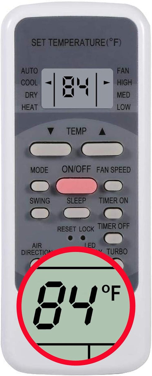 RCECAOSHAN Replacement Remote Control for Klimaire KSIN Series Air Conditioner Model RG51M5/(C) EU