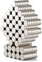 DIYMAG 300 PCS Small Refrigerator Premium Brushed Nickel Magnets - 6x2 mm for Office
