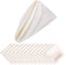 Aneco 12 Pieces Satin Napkin, 20 x 20 Inches Dinner Napkins for Weddings Party Decoration (Ivory)