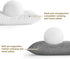 Ivellow Compressible Travel Pillow, Shredded Memory Foam Camping Pillow for Outdoor Backpacking and Hiking