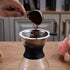 Small Size Pour Over Coffee Dripper, CAMPINGLIFE Reusable Stainless Steel Maker for 1-2 Cup (Silver)