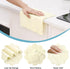 Homaxy 12 Pack Kitchen Dish Cloths, 10 x 10 Inches, Cream Yellow, Super Soft Absorbent Coral Velvet Cleaning Cloths