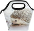 senya Lunch Bag, Hedgehog Printed Neoprene Tote, Reusable Insulated Waterproof Gourmet Lunchbox for Men, Women, Kids