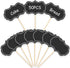 Cheese Markers, 50Pcs Charcuterie Labels, Blank Toothpick Flags for Appetizer Signs, Cupcake Picks for Birthday Party