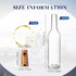 12 Sets 30 Decoration(375 ml,Warm Rtteri Small Empty Wine Bottles with Cork Lights Centerpiece and LED Battery Operated