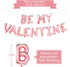 PARTY Valentine's Day Balloon, 16in Rose Gold Decorations Supplies Banner