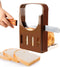 Bread Slicer Toast Cutter Kitchen Tools, Foldable Sandwich Slicing with 4 Thickness for Homemade Bread, 8.7 * 5.5 *