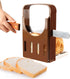 Bread Slicer Toast Cutter Kitchen Tools, Foldable Sandwich Slicing with 4 Thickness for Homemade Bread, 8.7 * 5.5 *