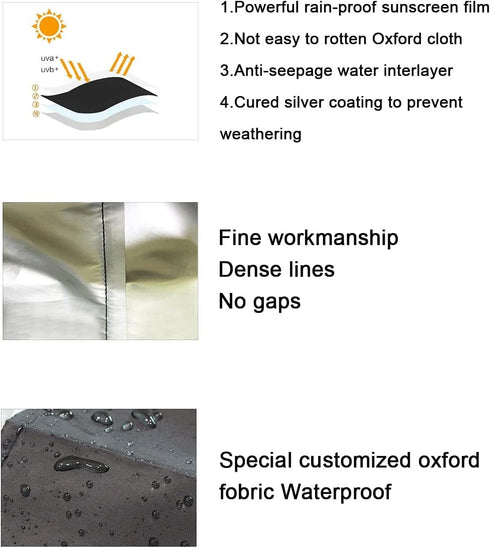 Portable Washing Machine Cover, Top Load Washer Dryer Dustproof Waterproof Protection Case Cover (S-21D20W33H)
