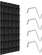 Tiny pets Over the Door Shoe Organizer 35 Pockets, Black Folding Hanging Shoe Rack