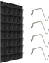 Tiny pets Over the Door Shoe Organizer 35 Pockets, Black Folding Hanging Shoe Rack