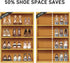 Shoe Slots Organizer 20 Pack - Shoe Stackers for a Pair of Shoes, Adjustable Thickening Expandable Shoe Rack