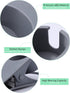 Kalolary Gray Drinking Cup Holder Clip with Groove, Table Bottle Cup Stand DIY Glass Cup Clamp Storage Saucer Clip