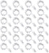 CYLAPEX 24 Pack Cool White Fairy Lights String, 3.3ft 20 LEDs Battery Operated Silver Coated Copper Wire for DIY Decor