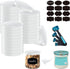 Lids for Oui Yogurt Jars- 32 Pack for Oui Lids for Yogurt