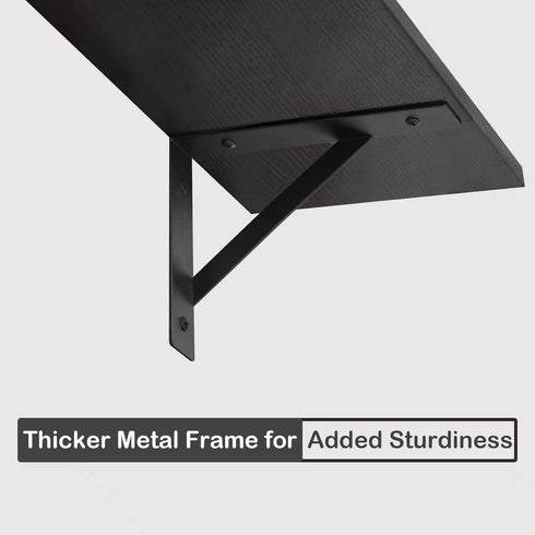 23.6 Inch Set 2, DINZI LVJ Long Wall Shelves, Wall Mounted Shelves of Easy-to-Install, Storage Ledges with Sturdy Metal