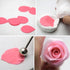 AK ART KITCHENWARE Peony Cutter & Veiner Cake Decorating Supplies - Stainless Steel Cookie Cutter & Silicone Mold