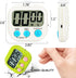 Digital Kitchen Timer for Teachers and Kids Cooking - Magnetic + ON/Off Switch + Count Up Countdown, Stopwatch Timer, 2