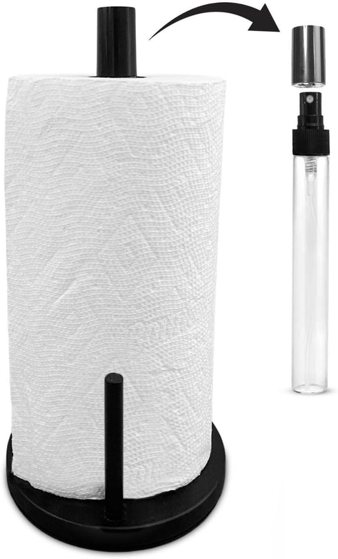 BLUJAYE 2 in 1 Paper Towel Holder with Spray Bottle - Matte