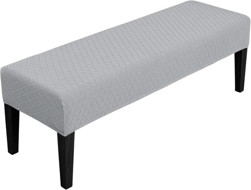 SPRINGRICO Stretch Dining Bench Cover, Removable Bench Slipcover Washable Bench Seat Protector