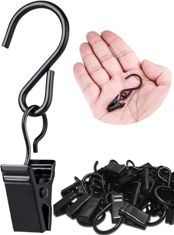 Viklluyr Christmas Light Clips Hanging Hooks - 50 Pack Outdoor String Light Clips