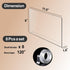 mioule 8 Pack Closet Clear Acrylic Shelf dividers, Vertical Purse Organizer for Perfect for Sweater, Shirts, Handbags