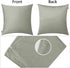 Thmyo 4-Pack 100% Cotton Decorative Throw Pillow Case, Grey, 20x20 Inch for Sofa Bedroom