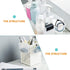 Cabilock Shelf Bracket Desktop Stand, 4pcs Mini Fridge Organizer, Clear Plastic for Fridge Side Door Holder