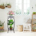 YHIJURS 27.1'', 2 Plant Stand Indoor Outdoor Tier Tall Metal Plant Stands, Heavy Duty Rustproof Corner Flower Potted