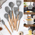 Umite Chef Kitchen Cooking Utensils Set, 33 pcs Non-stick Silicone Spatula Set with Holder, Heat Resistant Gadgets