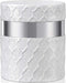 Home Acre Designs Large Ceramic Kitchen Utensil Holder, Farmhouse Countertop Crock in White/Silver