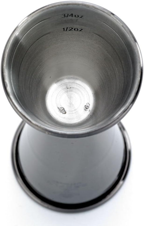 Barfly Japanese Style Jigger | 1 oz x 2 oz, Gun Metal Black