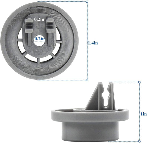 dd66-00023a Dishwasher Wheels, Lower Upper Rack Roller 4-Pack Compatible Replacement for Samsung