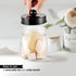 SheeChung 3 Pack Qtip Holder Bathroom Jar Set - Apothecary Mason Jar for Home Storage Organizer, Qtip Dispenser