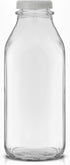 32 Oz, 3 Pack JoyJolt Glass Milk Bottles with Lids and Pourer Airtight Heavy Duty Reusable Glass Bottles, Leakproof