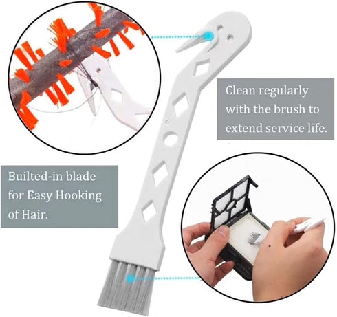 GLOGLOW Handheld Vacuum Cleaner Brush Tool for Xiaomi/Shark/Dreame Sweeping Robot, Dust Brush, Sweeping