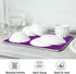 Deep Purple Dish Drying Mat for Kitchen Counter, 18 x 24 Inch Absorbent Microfiber Dry Dishes Pad for Decor