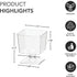 2 oz. Stemmed 20-Count Party Essentials Mini Disposable Plastic Small Portion Ice Cream/Dessert/Yogurt/Parfait Sample
