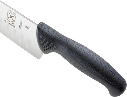 Mercer Culinary M22611 Millennia Chef's Knife, 10-Inch Granton Edge, Black Handle