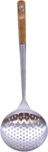 Tablecraft Wok Skimmer, 15" with Bamboo Handle, Brown