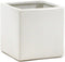 WGV Ceramic Cube Vase, Width 4" Height 4", Elegant Modern Block Square Floral Planter for Home Office Decor